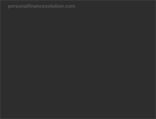 Tablet Screenshot of personalfinancesolution.com